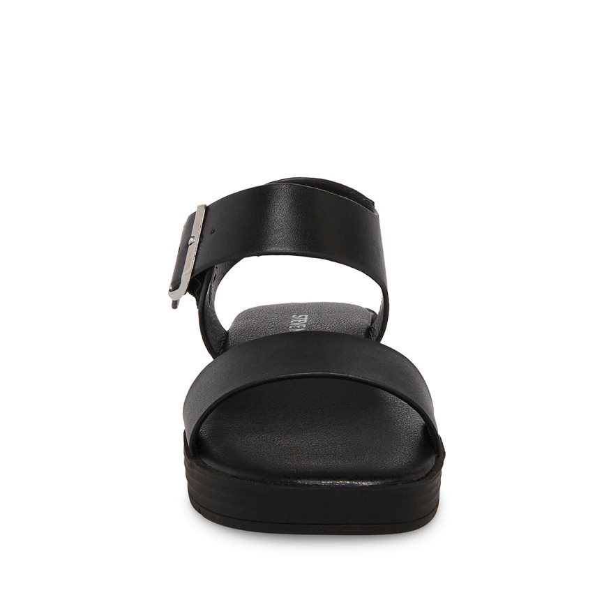 Black Steve Madden Jdestind Kids' Platform Sandals | PH 5142L16H